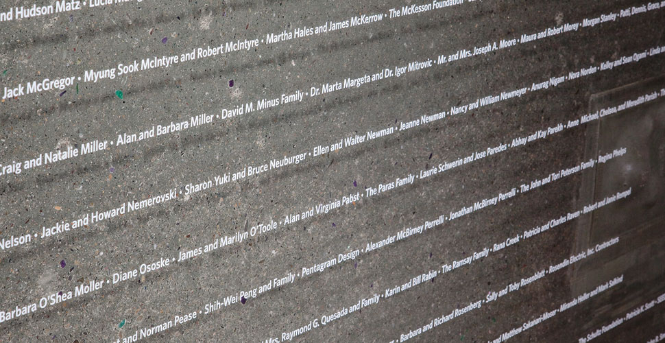 California Academy of Sciences Donor Wall | Concrete Exchange