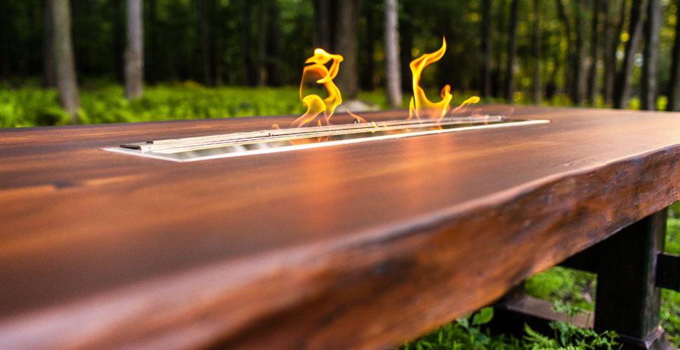 Concrete Wood Fire Table | JM Lifestyles | Concrete Exchange