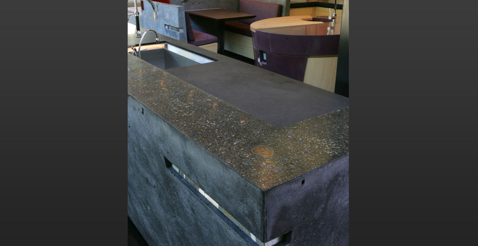 Carmel Custom Concrete Kitchen by Fu-Tung Cheng | Concrete Exchange