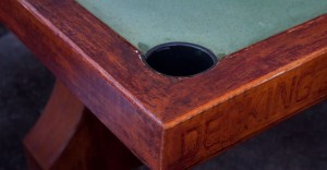 Detail View of Outdoor Concrete "Pool" Table by David Jefferson | Concrete Exchange