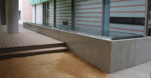 Concrete Water Feature for Rice University by John Newbold | Concrete Exchange