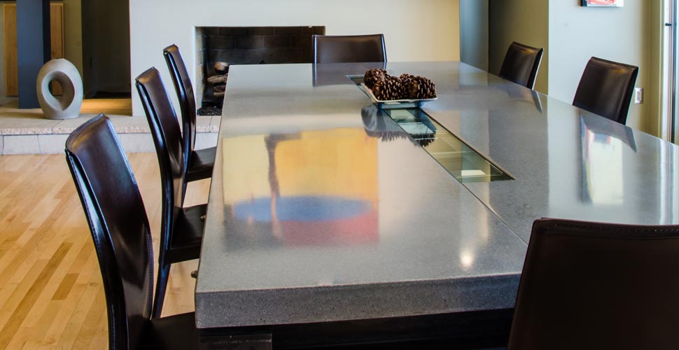 Concrete Dining Table by Architectural Concrete Interiors | CHENG Concrete Exchange