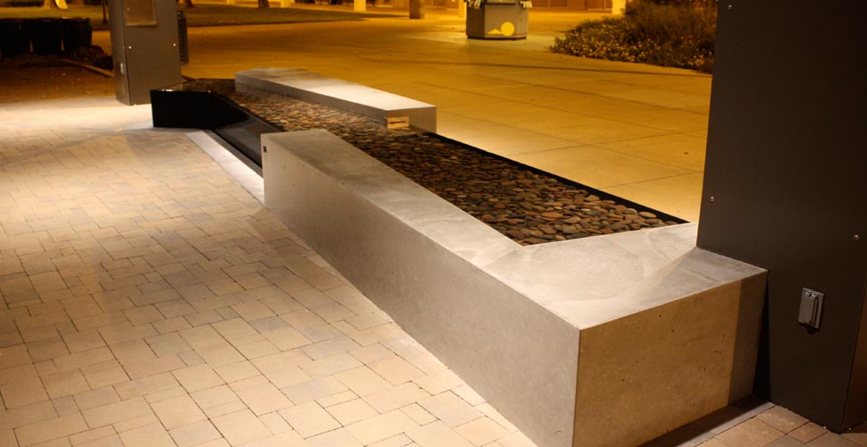 Concrete Water Feature by Architectural Concrete Interiors | CHENG Concrete Exchange
