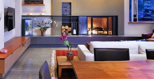 Custom Concrete Fireplace in Sun Valley, ID by Fu-Tung Cheng | Concrete Exchange