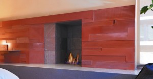 Custom Concrete Fireplace in Sun Valley, ID by Fu-Tung Cheng | Concrete Exchange