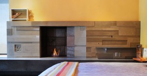 Custom Concrete Fireplace in Sun Valley, ID by Fu-Tung Cheng | Concrete Exchange