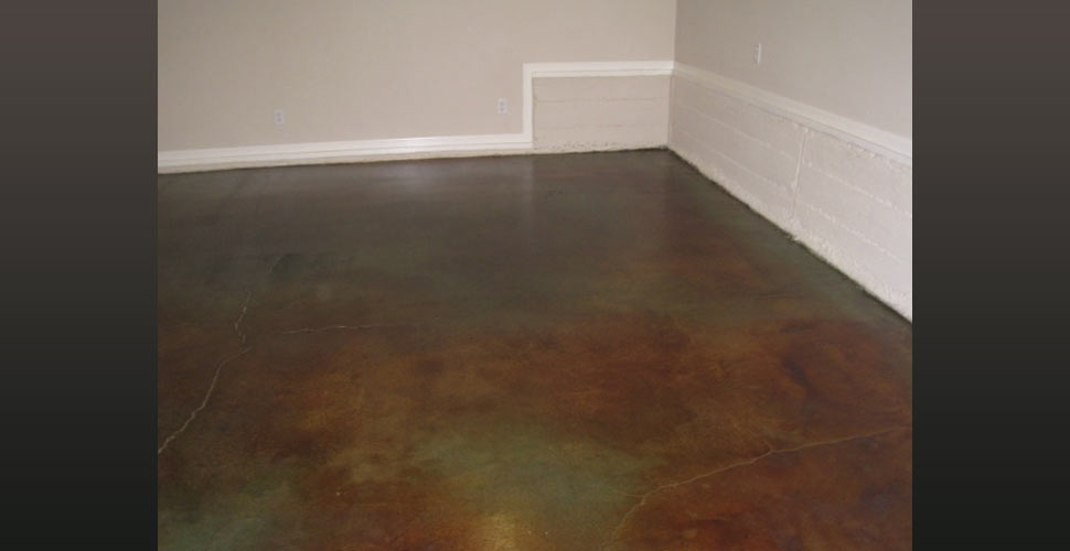 Stained concrete floor by Liquid Rock Designs, Grenada Hills, CA | CHENG Concrete Exchange