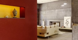 Custom Concrete Fireplace by Fu-TUng Cheng | Concrete Exchange