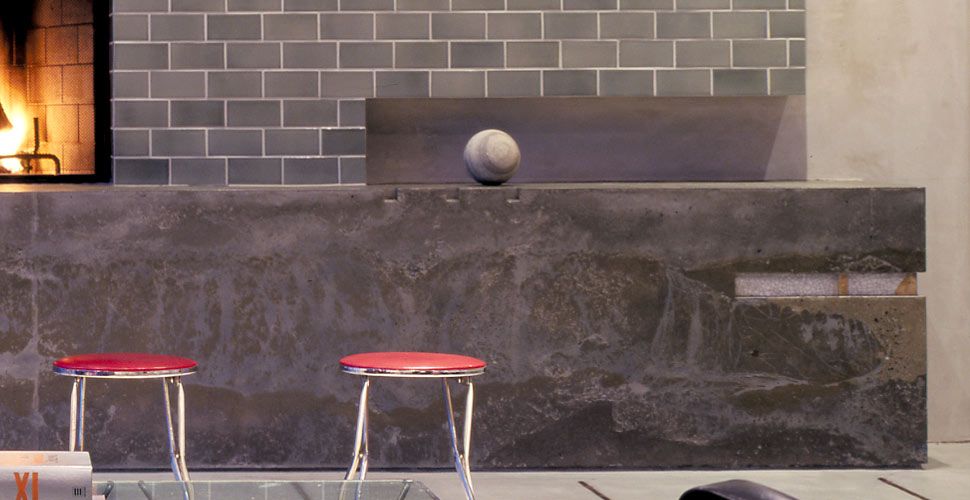 SF Concrete Fireplace by Fu-Tung Cheng | Concrete Exchange