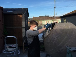 Ben adding Sakrete 5000 Plus to the mixer | CHENG Concrete Exchange