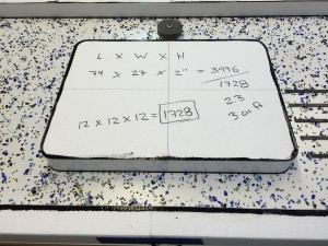 The calculations for how much concrete and Concrete Countertop Pro-Formula we will need for this mold | CHENG Concrete Exchange