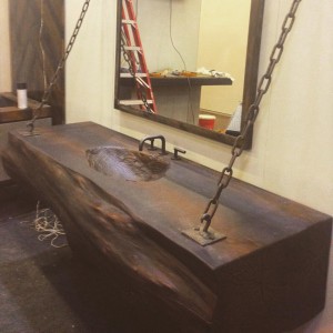 Concrete woodform sink by JM Lifestyle | CHENG Concrete Exchange